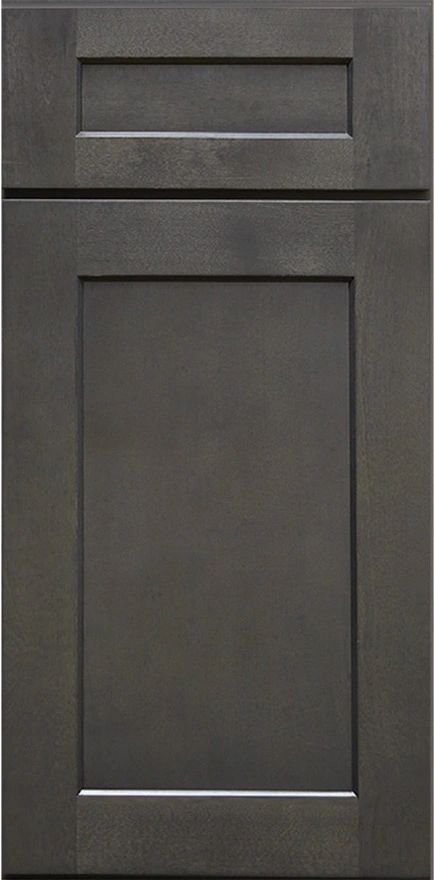 Charcoal Shaker Luxe Series cabinet door
