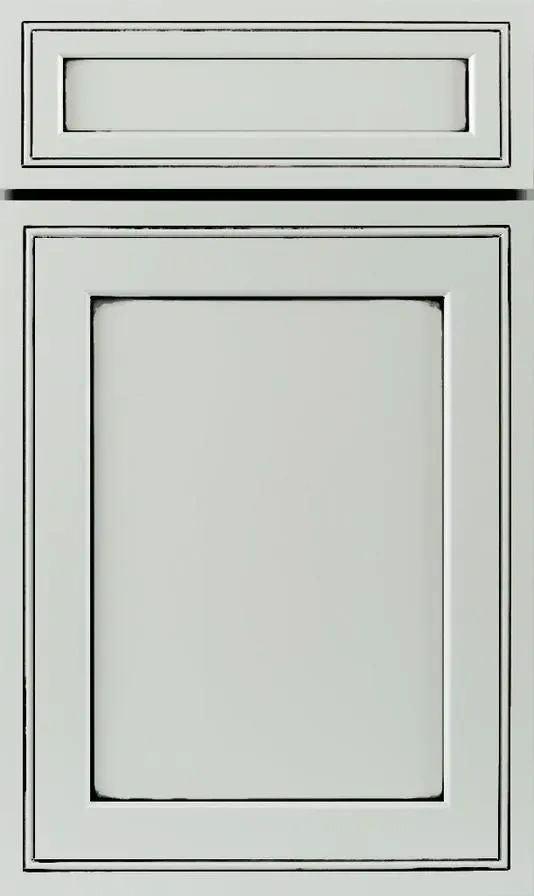 Pearl Glazed raised panel cabinet door