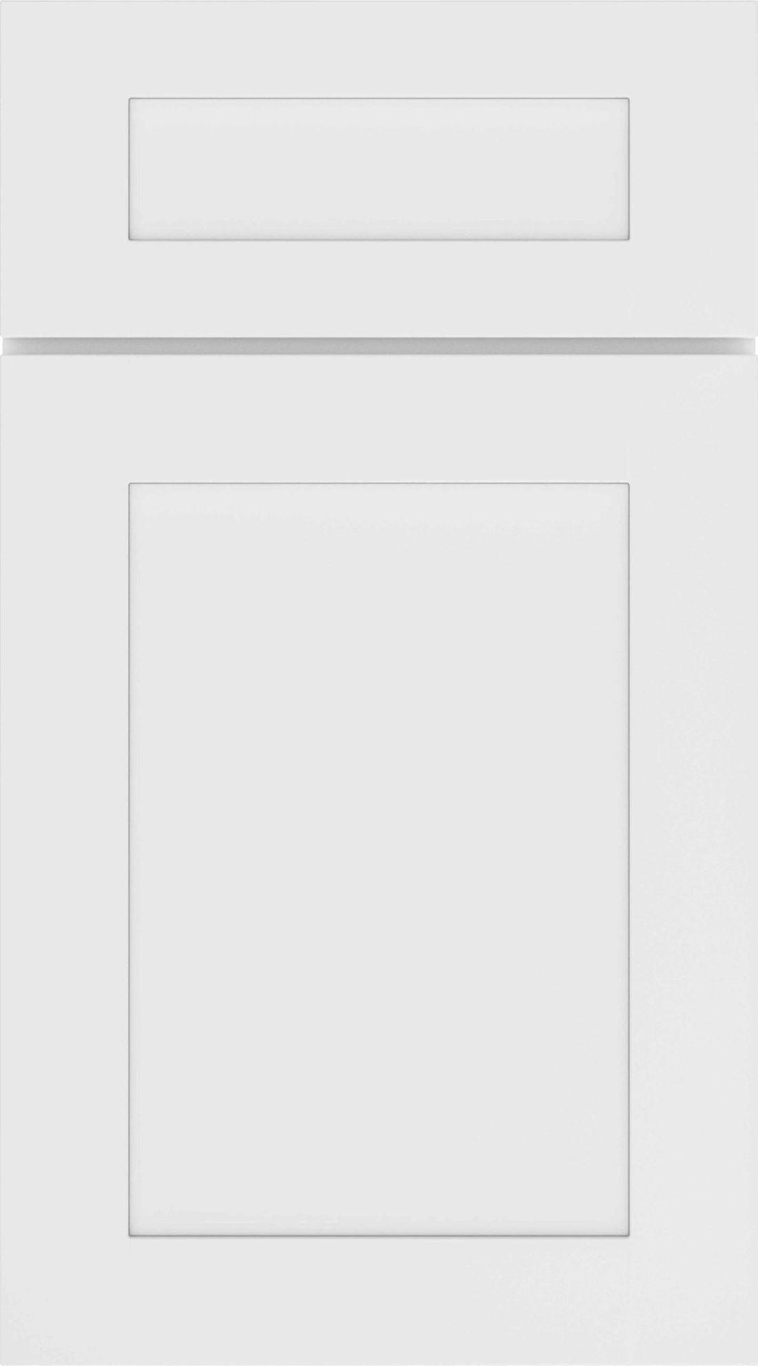 White Shaker Rustic Charm cabinet door